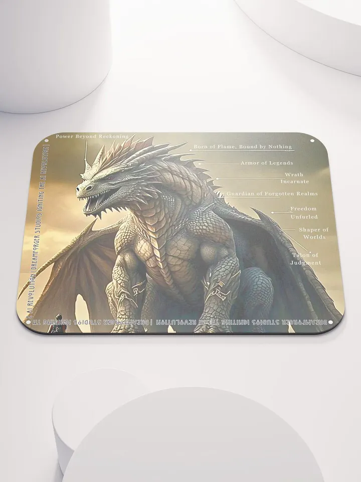 Draco Realms: Titan of the Ancient Flame Mouse Pad product image (1)