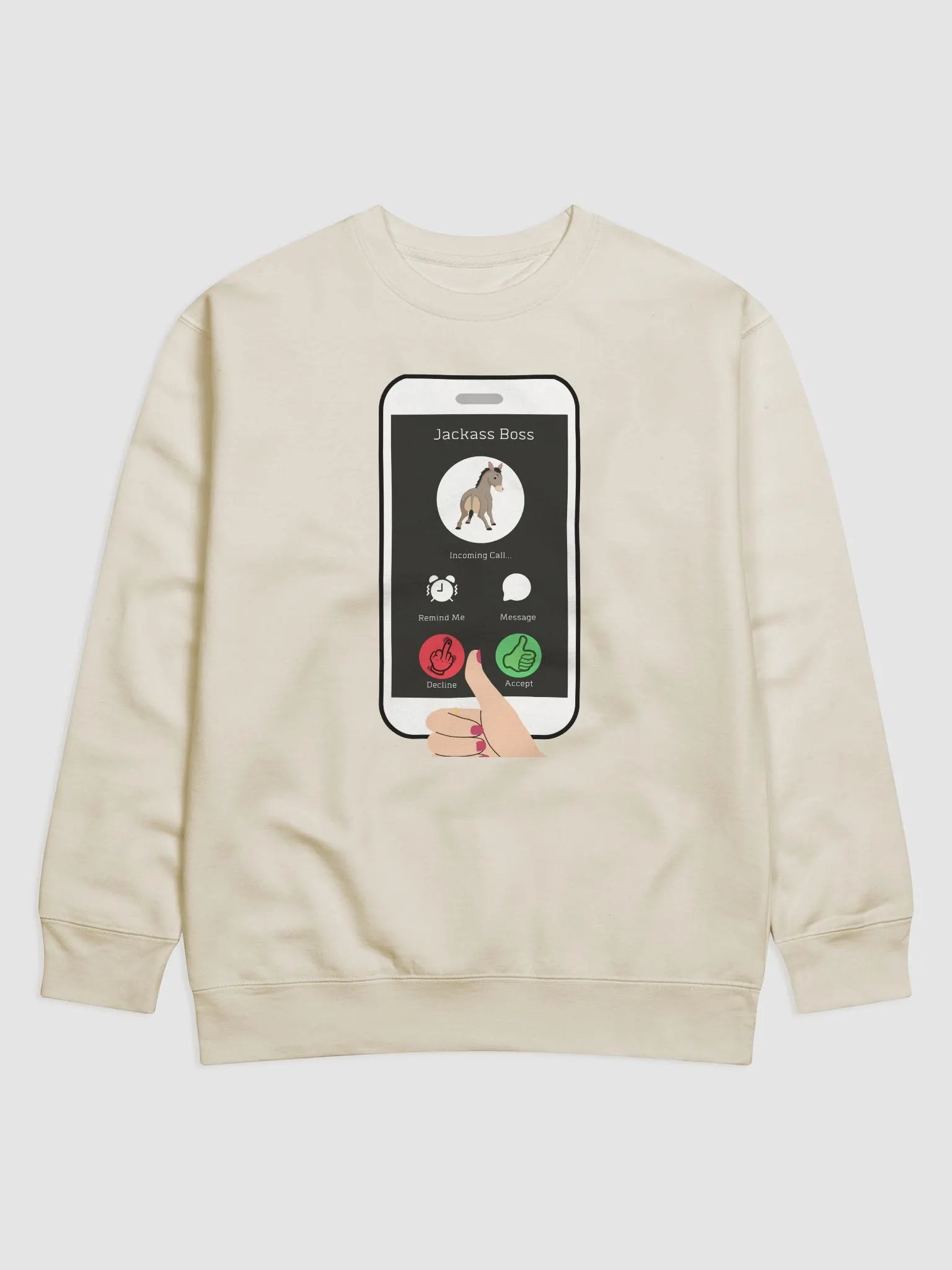 When The Boss Calls - Funny Sweatshirt product image (5)