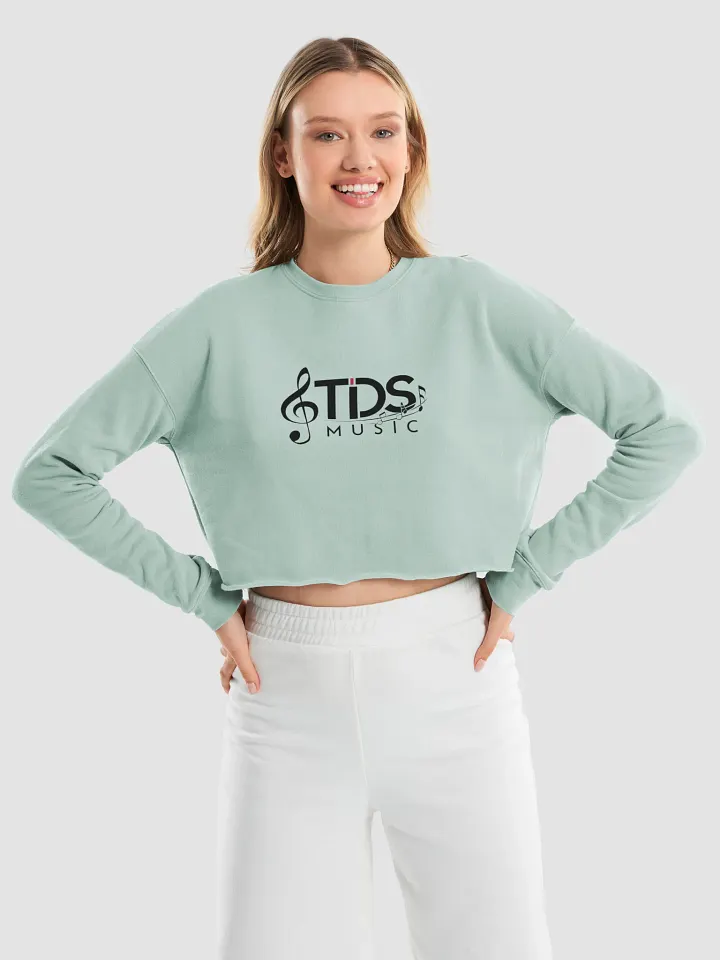 TDS Music Women's Cropped Sweatshirt with Music Note Logo in Multiple Colors (S-L) product image (1)