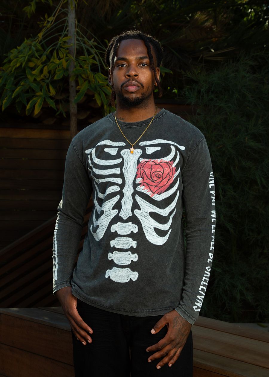 One Day We'll All Be Skeletons Black Long Sleeve Tee product image (5)