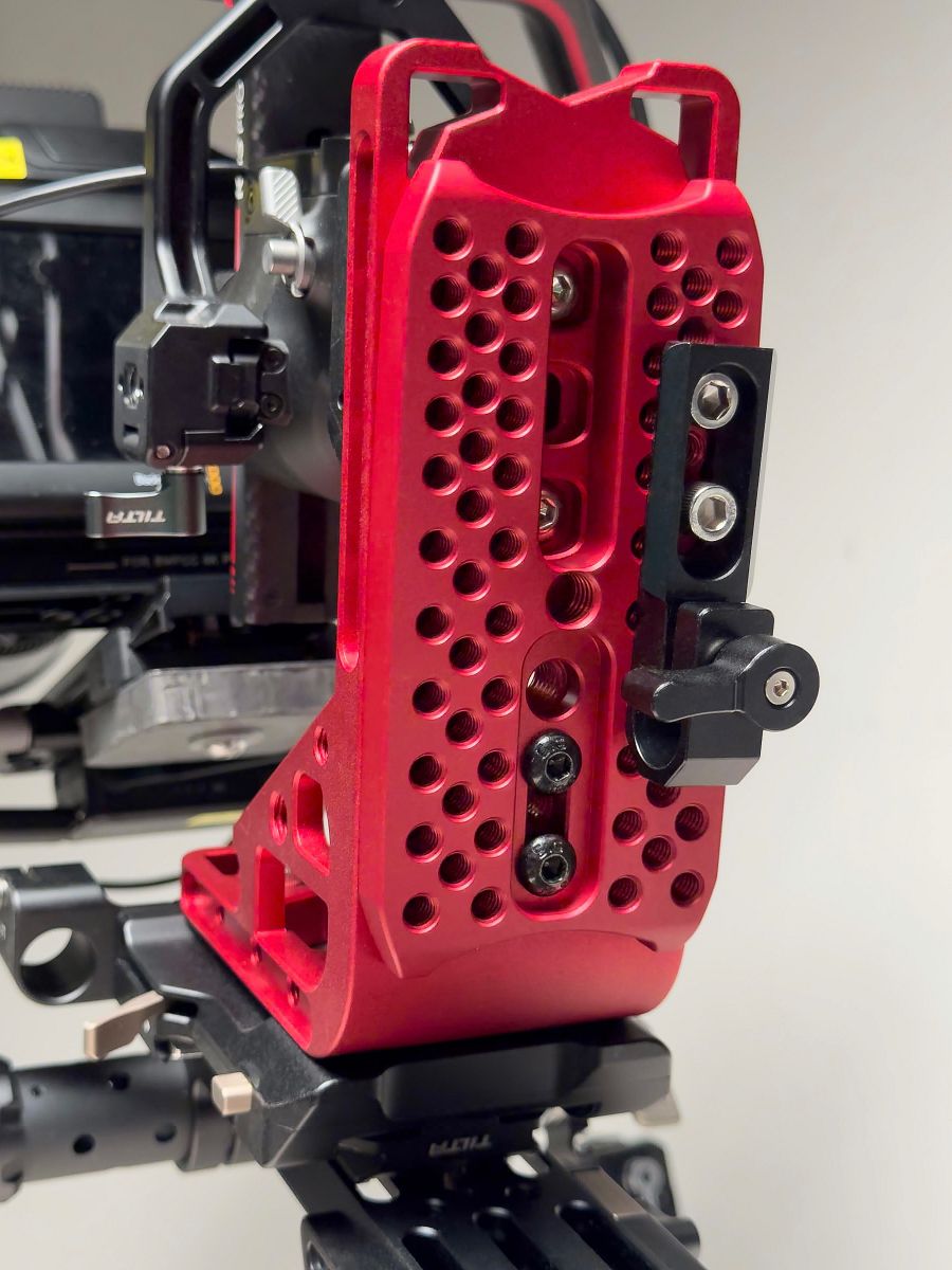 Heavy Duty Gimbal Bracket for DJI RS4 RS3 RS2 + Pro + L Bracket Connect™ Cheese Plate (RED) product image (8)