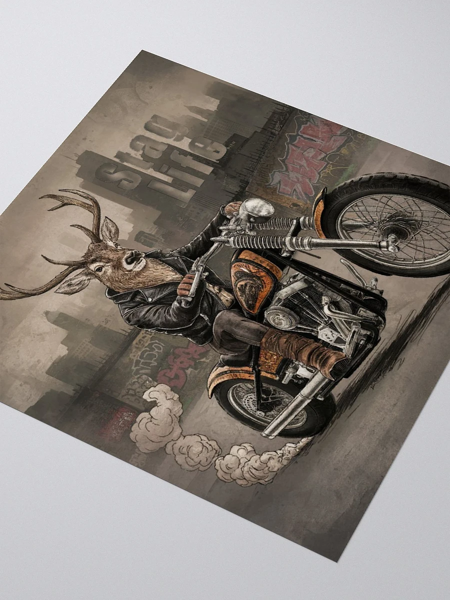Stag Life Motorcycle Stag Vinyl Sticker product image (7)