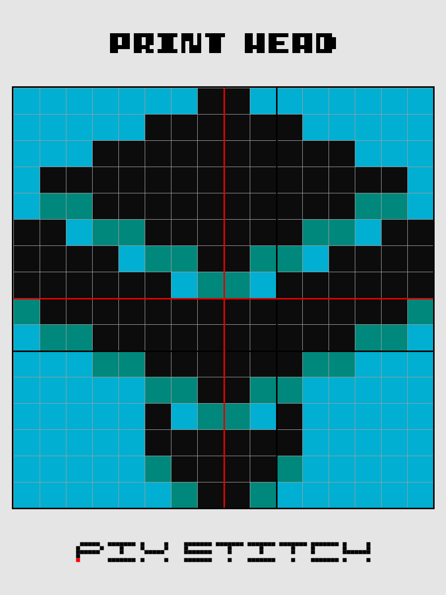 Print Head Pixel Art product image (2)