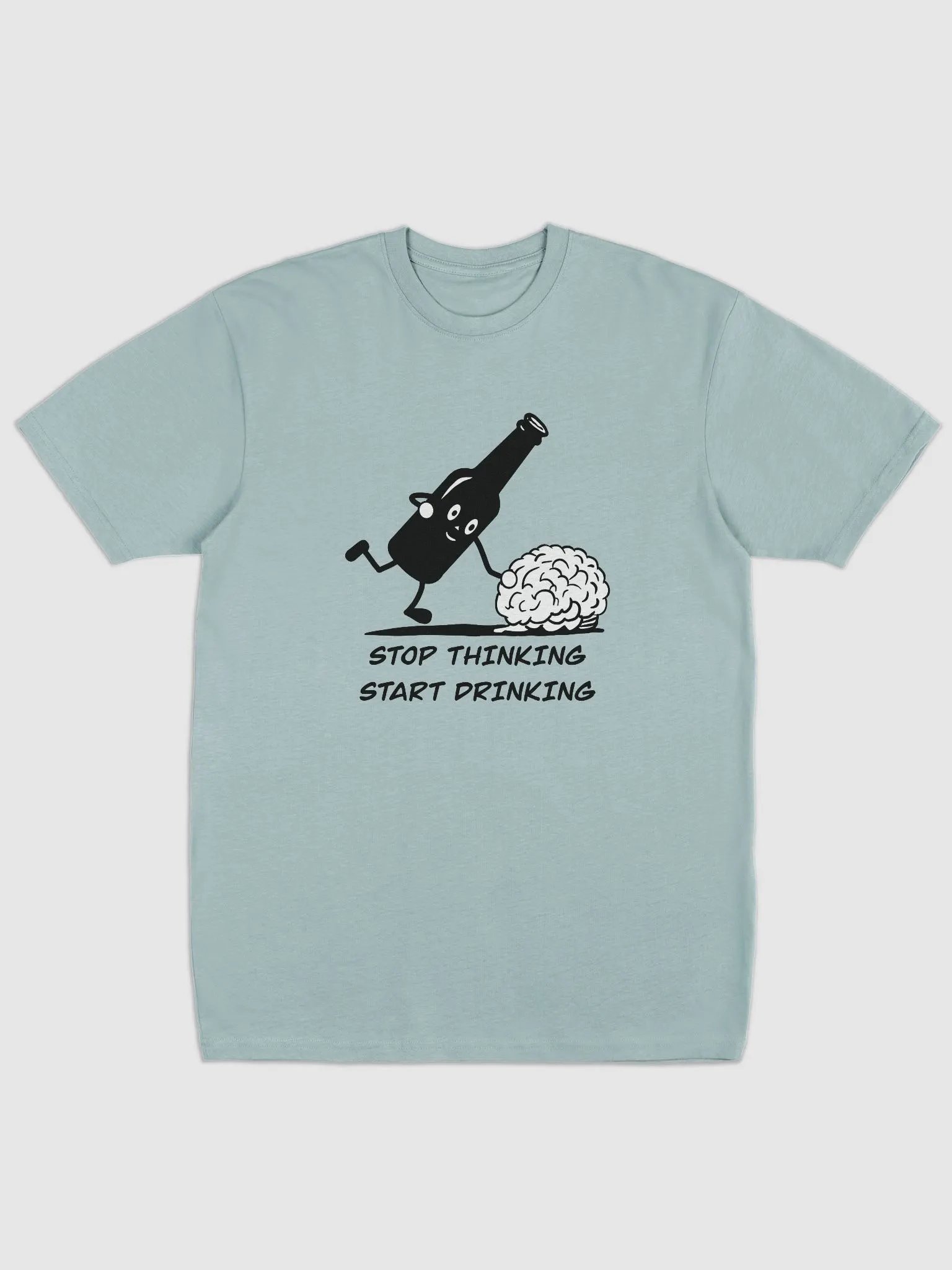 Stop thinking and start drinking Men's Graphic Tee product image (1)