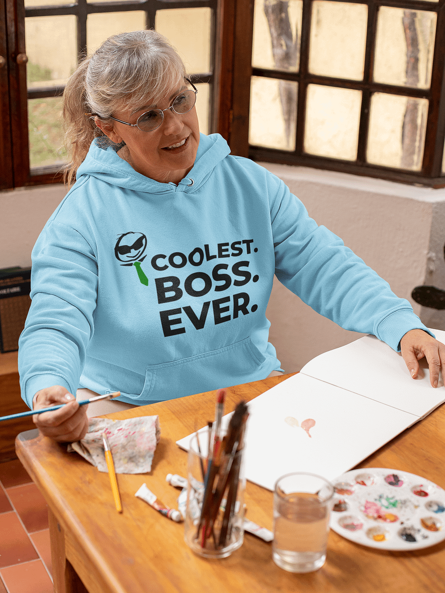 Coolest Boss Ever | Cotton Heritage Unisex Premium Hoodie | Ultimate Comfort & Style product image (6)