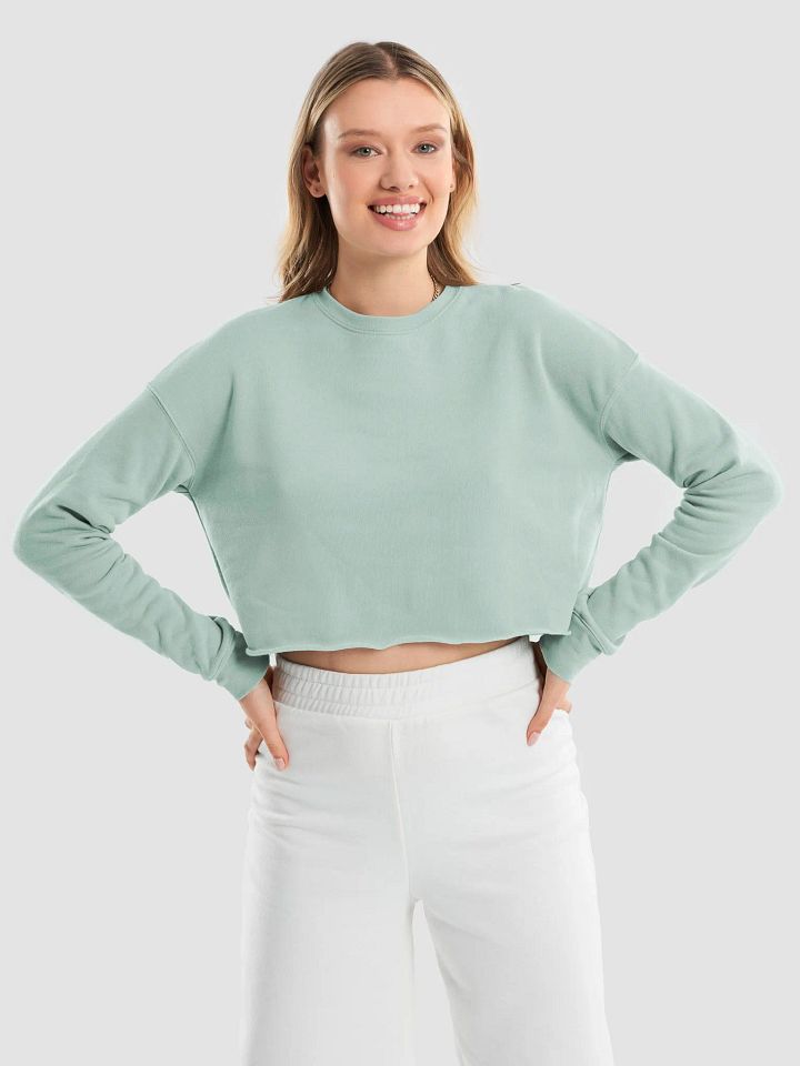 CF Women's Fleece Crop Sweatshirt product image (1)
