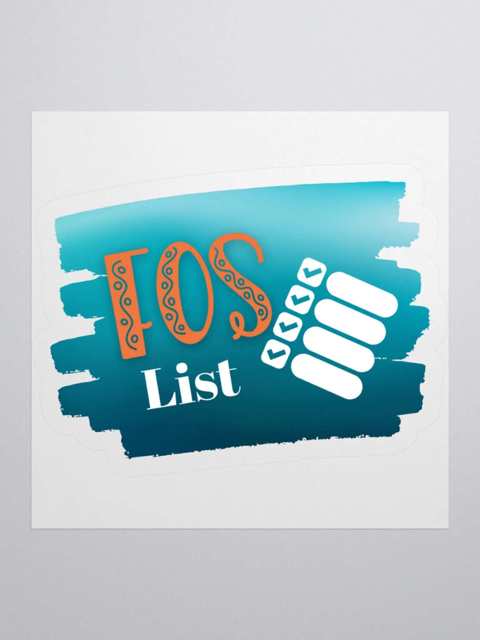 Fight On Sight List Kiss Cut Stickers product image (1)