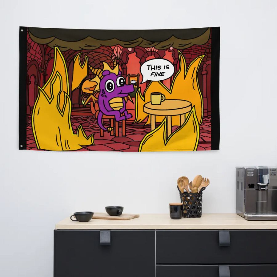 This is fine Dragon | Flag product image (6)