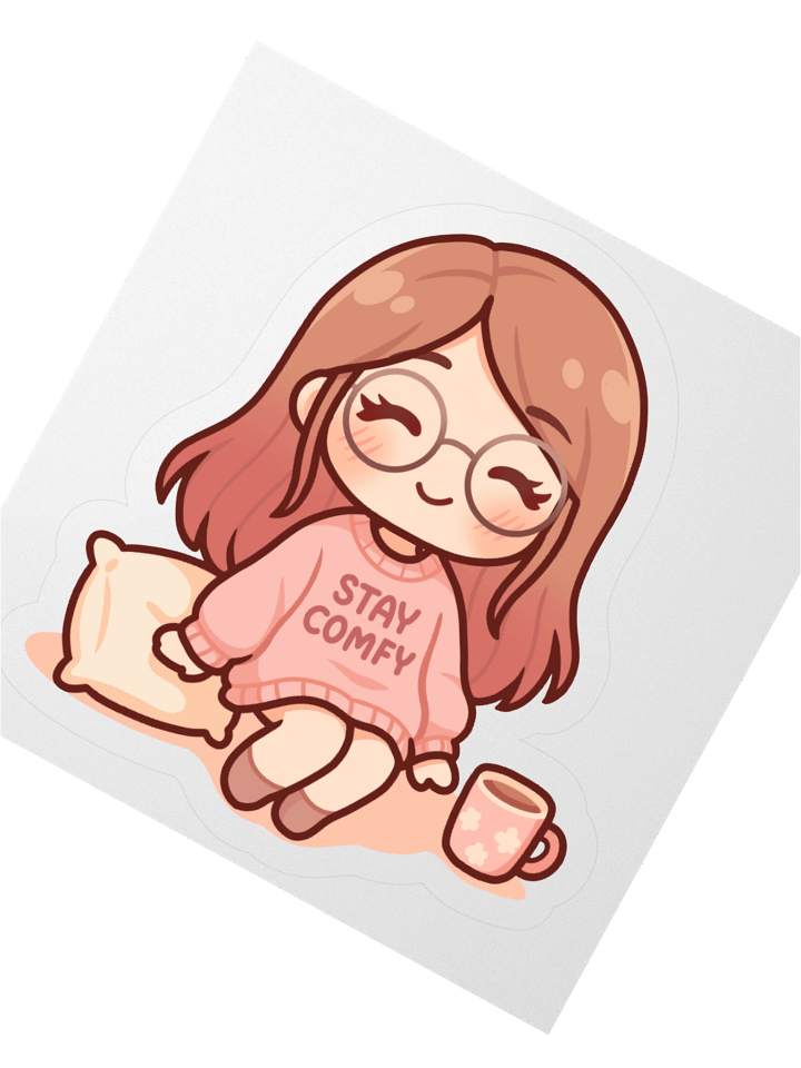 Stay Comfy Mirya Sticker product image (2)
