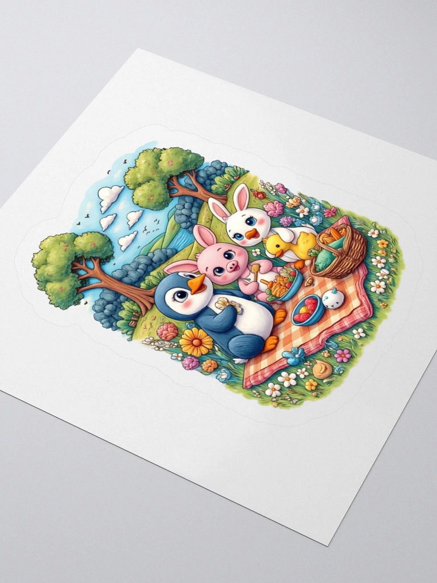 Whimsical Picnic Baby Animal Friends Sticker Set product image (8)