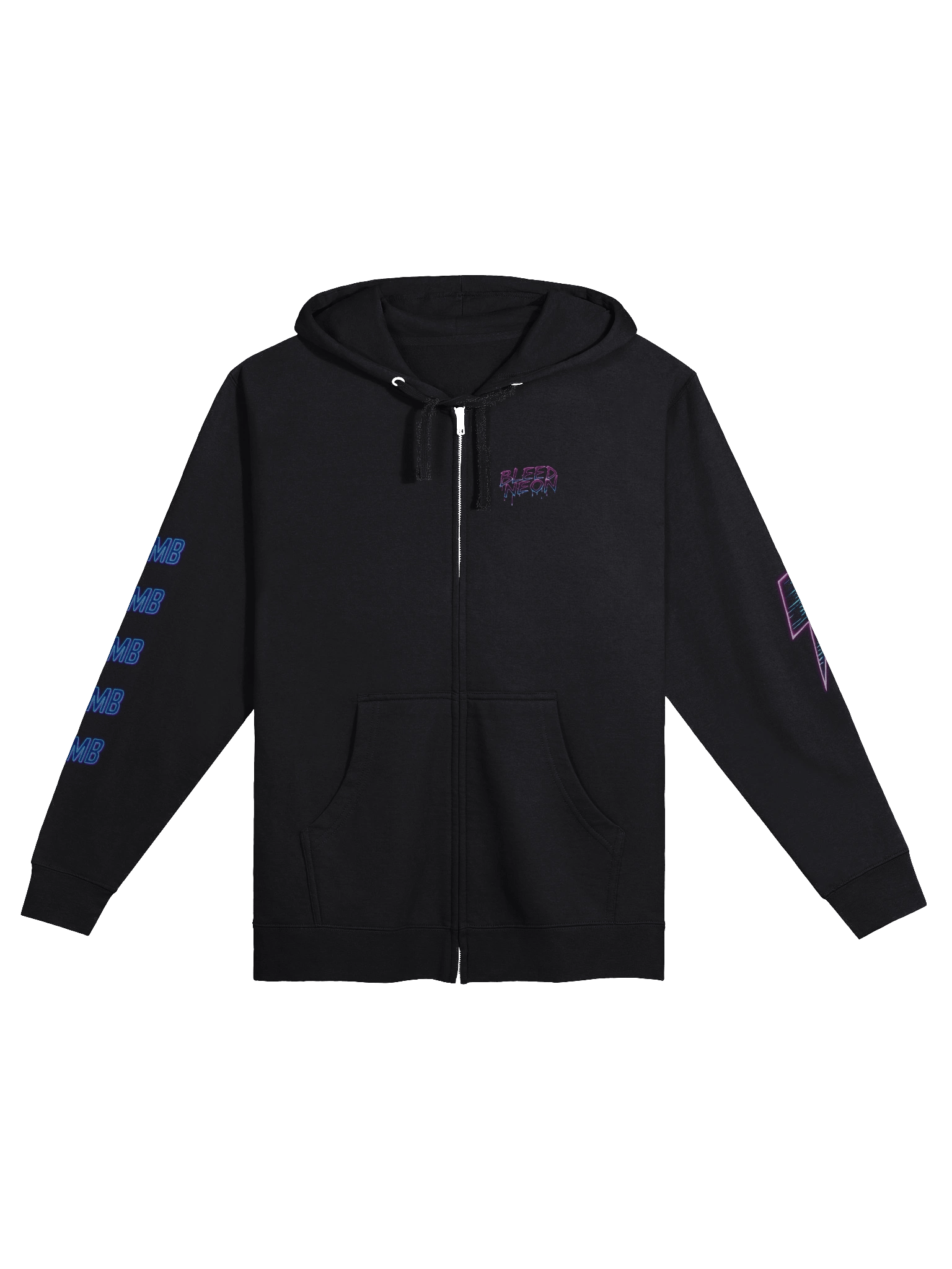 Bleed Neon Zip Up Hoodie product image (1)