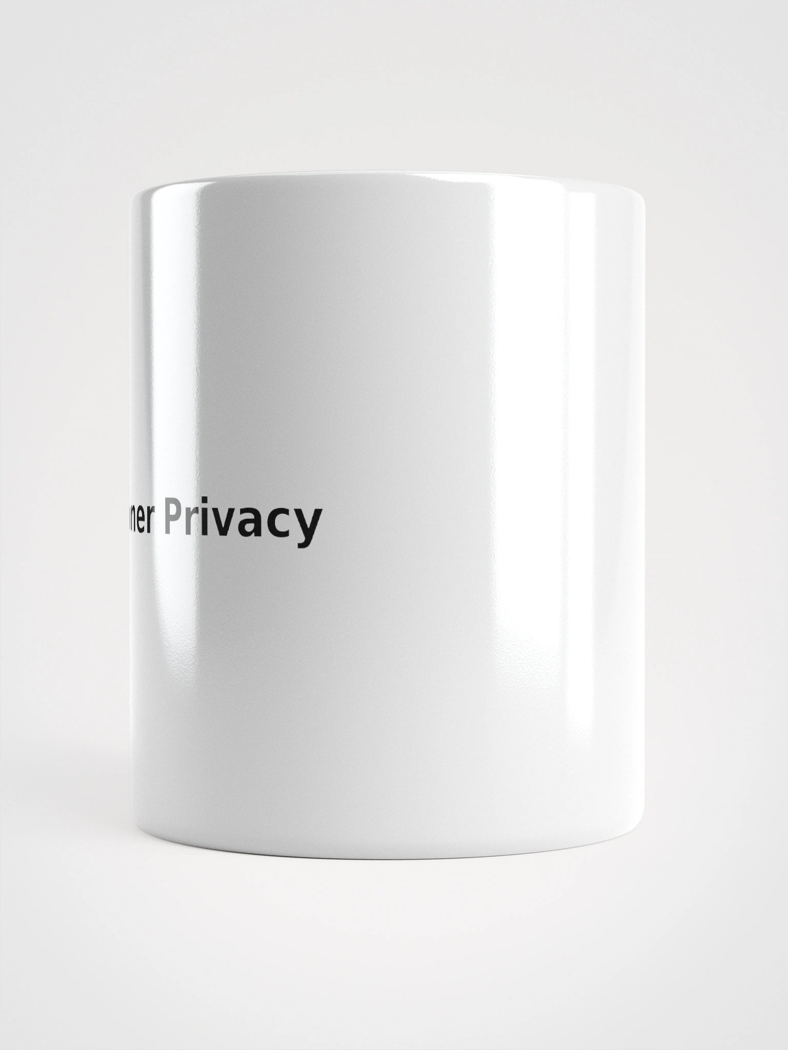 Beginner Privacy Simple White Mug product image (6)