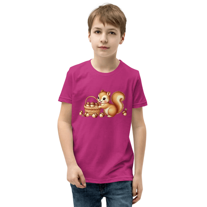 Fluffy Tailed Squirrel Kids T-Shirt product image (4)