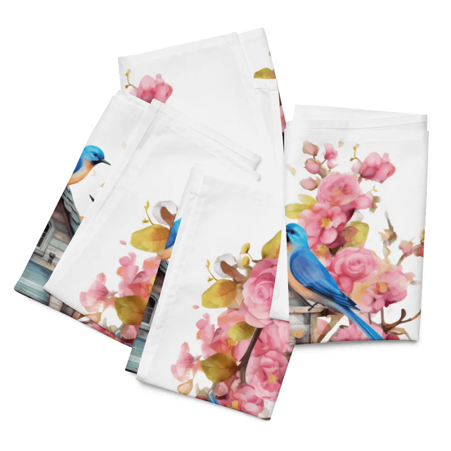 Whimsical Birdhouse Cloth Napkin Set product image (7)