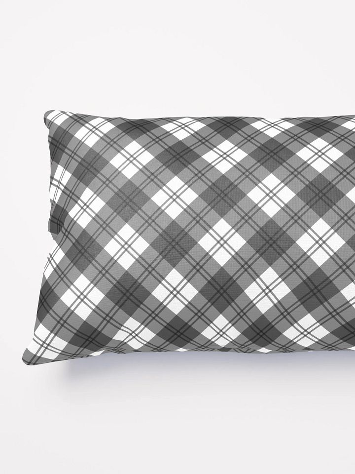 Black/White Check Plaid Pillow product image (2)