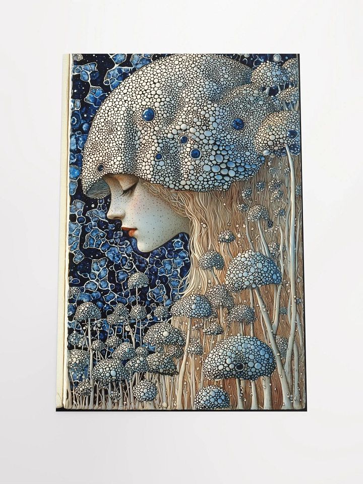 Moonlit Mushroom Fairy: Fantasy Poster Art of a Mystical Forest Girl product image (1)