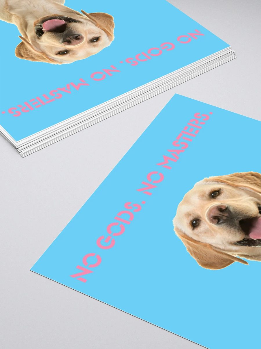 No Gods No Masters - Blue Sticker product image (11)