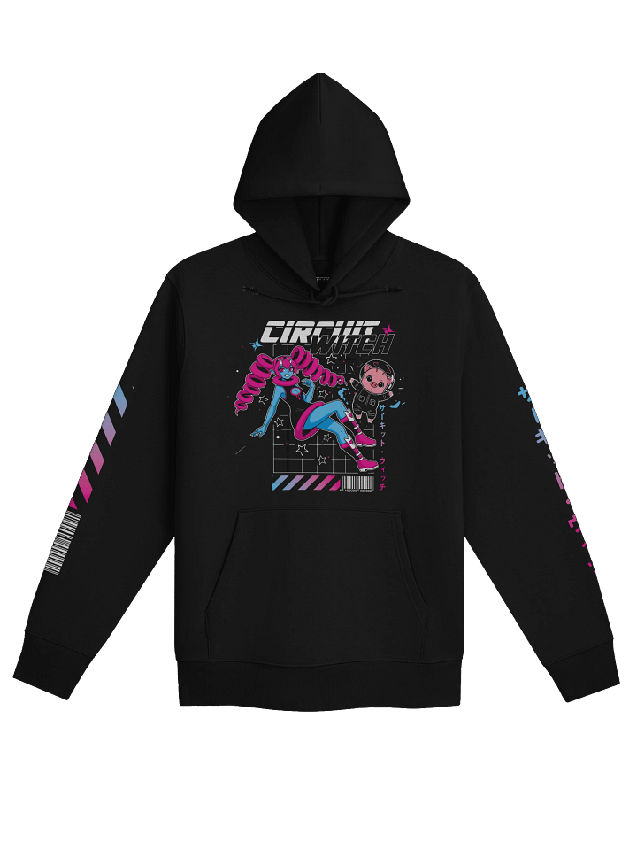 Circuit Witch & PuuPuu The Space Pig Cyberpunk Style - Hoodie w/ Pocket - (S-5XL) product image (1)
