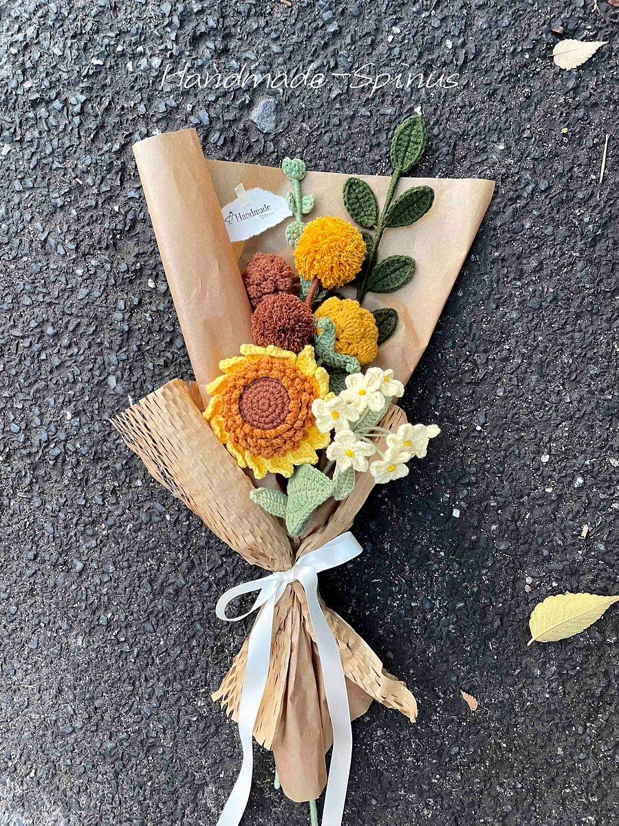 Sunflower Crochet Knit Bouquet product image (4)