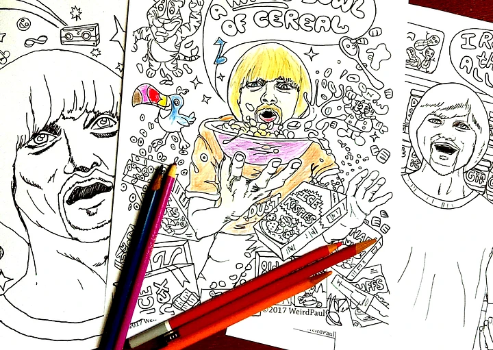 Weird Paul Coloring Pages product image (1)