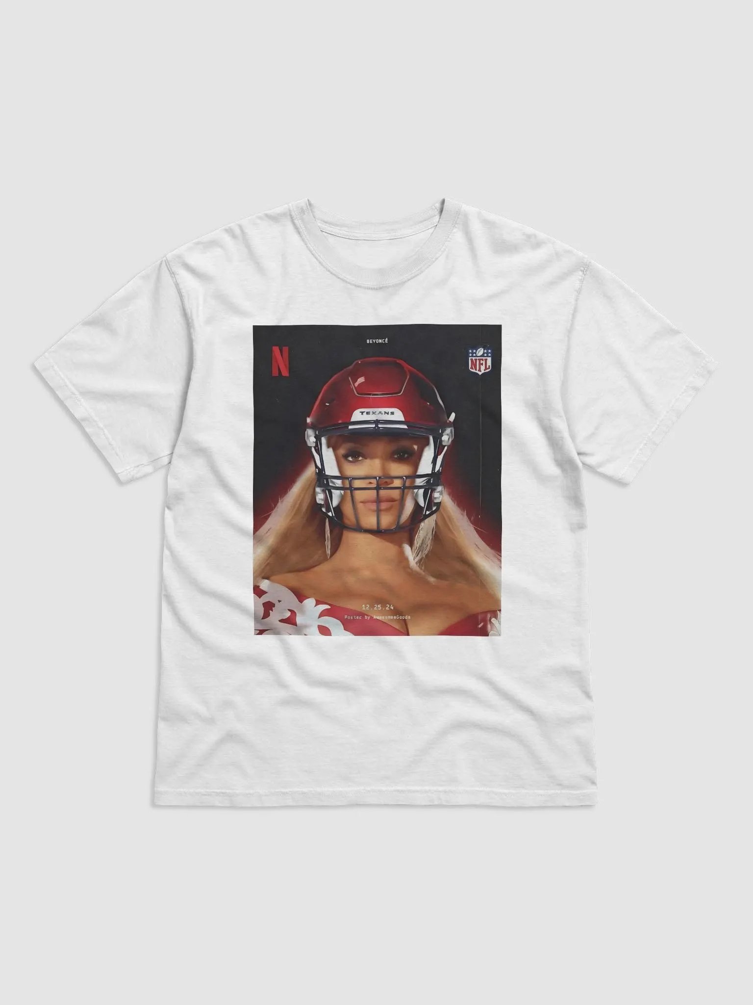 Poster Beyoncé NFL Football 2024 Halftime of Baltimore Ravens vs. Houston Texans on Christmas Day 12.25.24 Art Shirt product image (2)