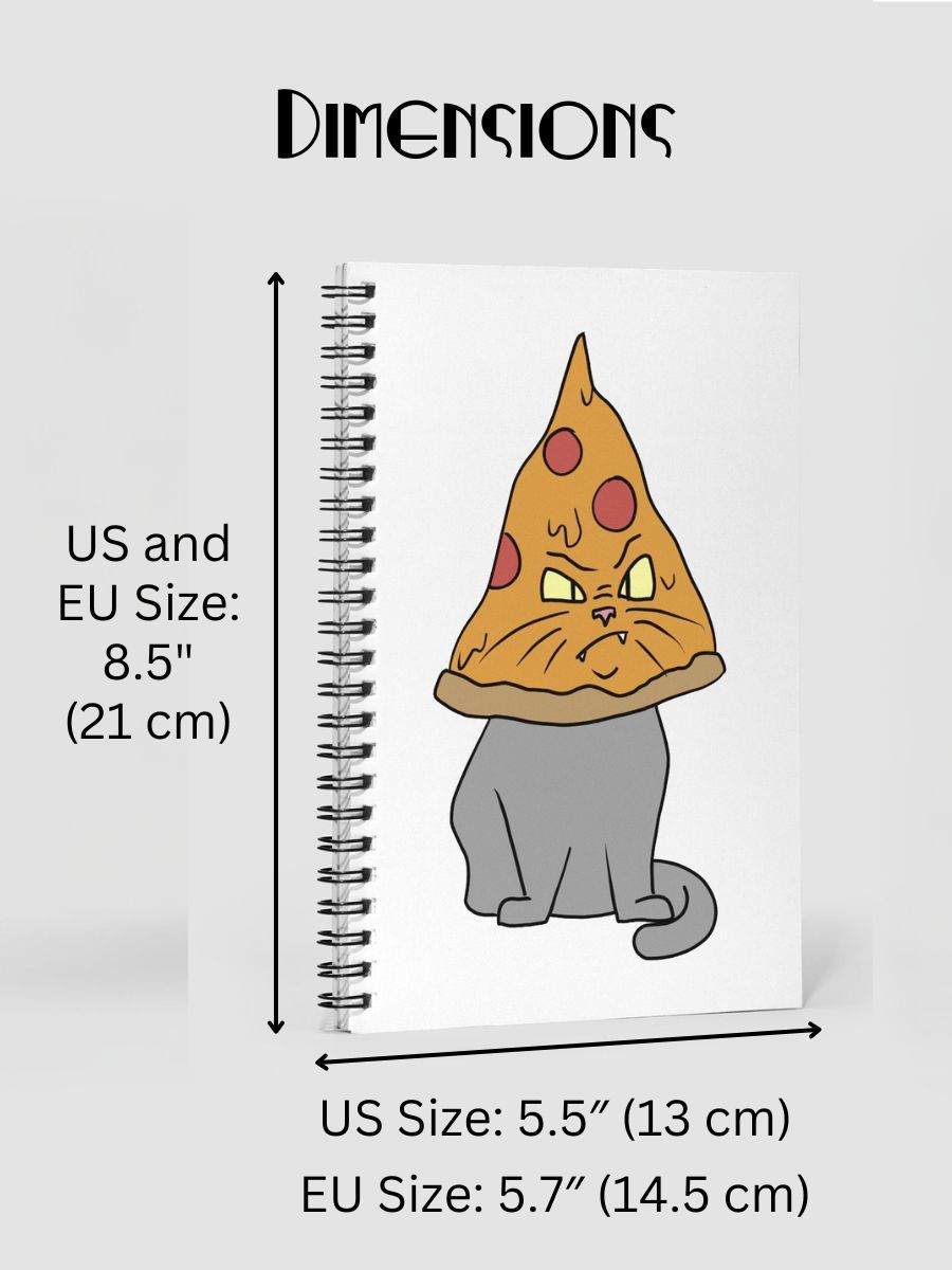 Pizza Cat Spiral Notebook product image (2)