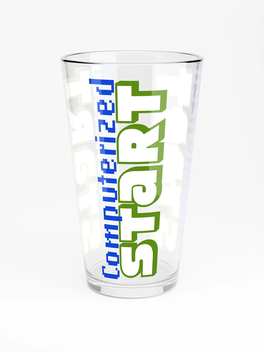 Computerized Start™ Vertical Logos Shaker Pint Glass product image (3)