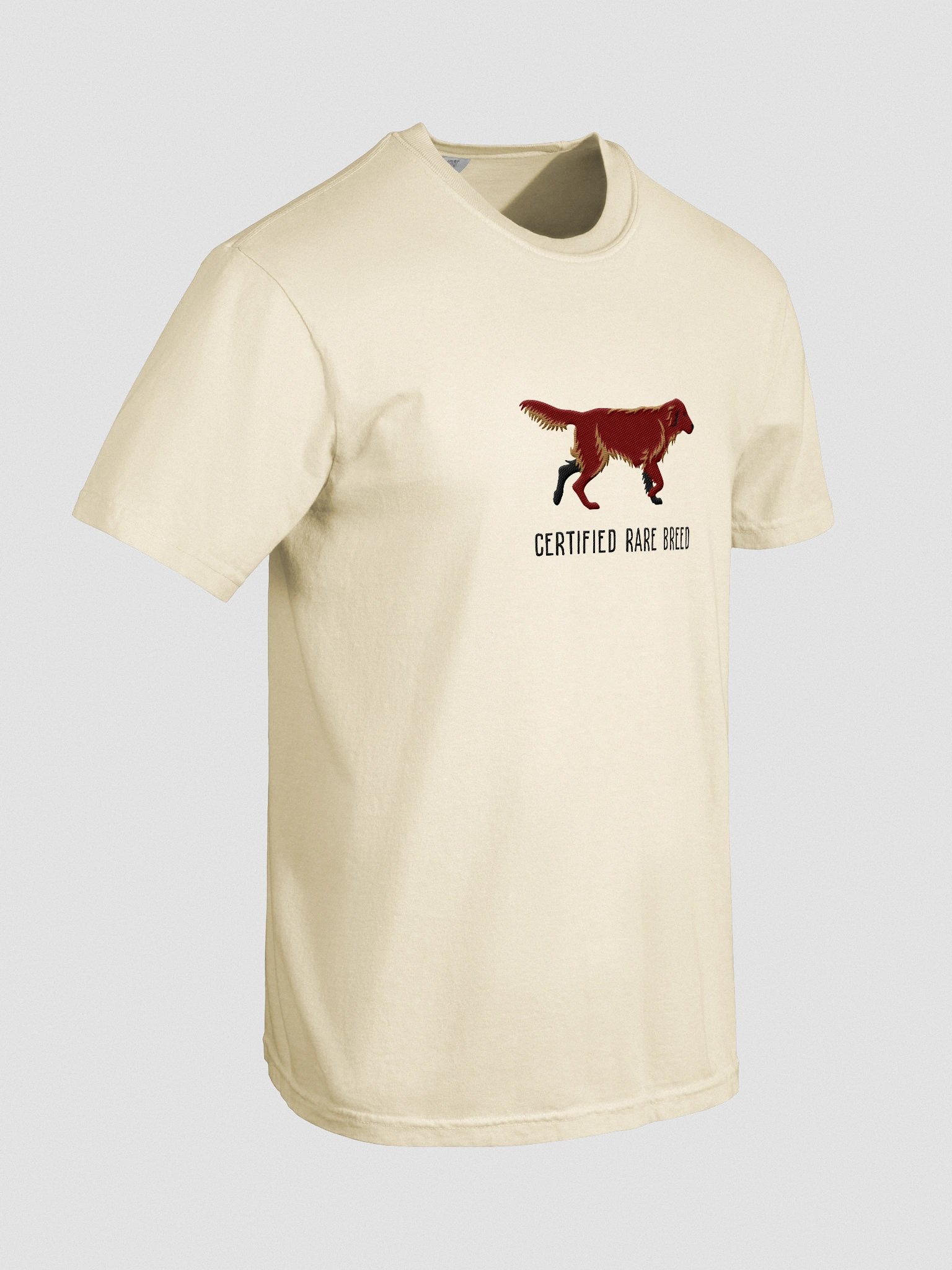 Certified Rare Breed T-Shirt(Embroidered) of a Flat-Coated Retriever(Chocolate) product image (11)