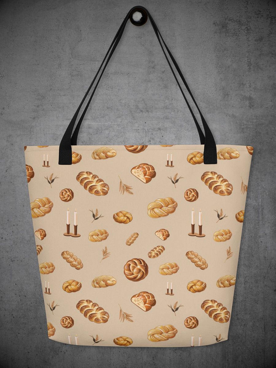 Pass the Challah - Large Tote Bag with Pocket product image (2)