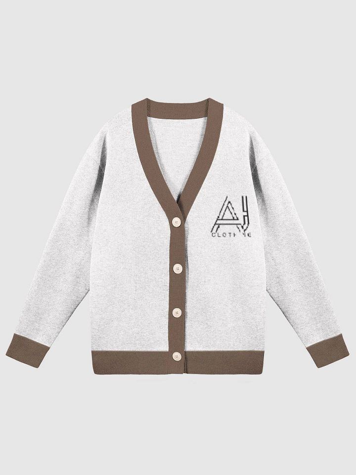 AJ Ladies Cardigan White Coffee product image (2)