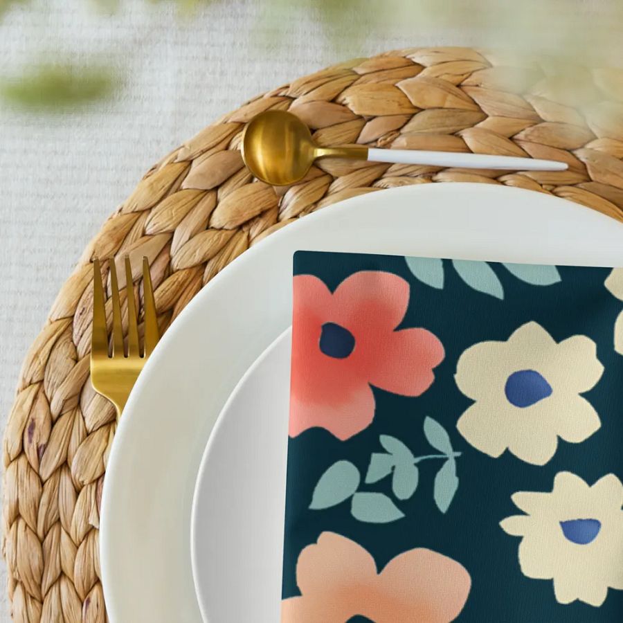 Floral Harmony Cloth Napkin Set (4) product image (10)