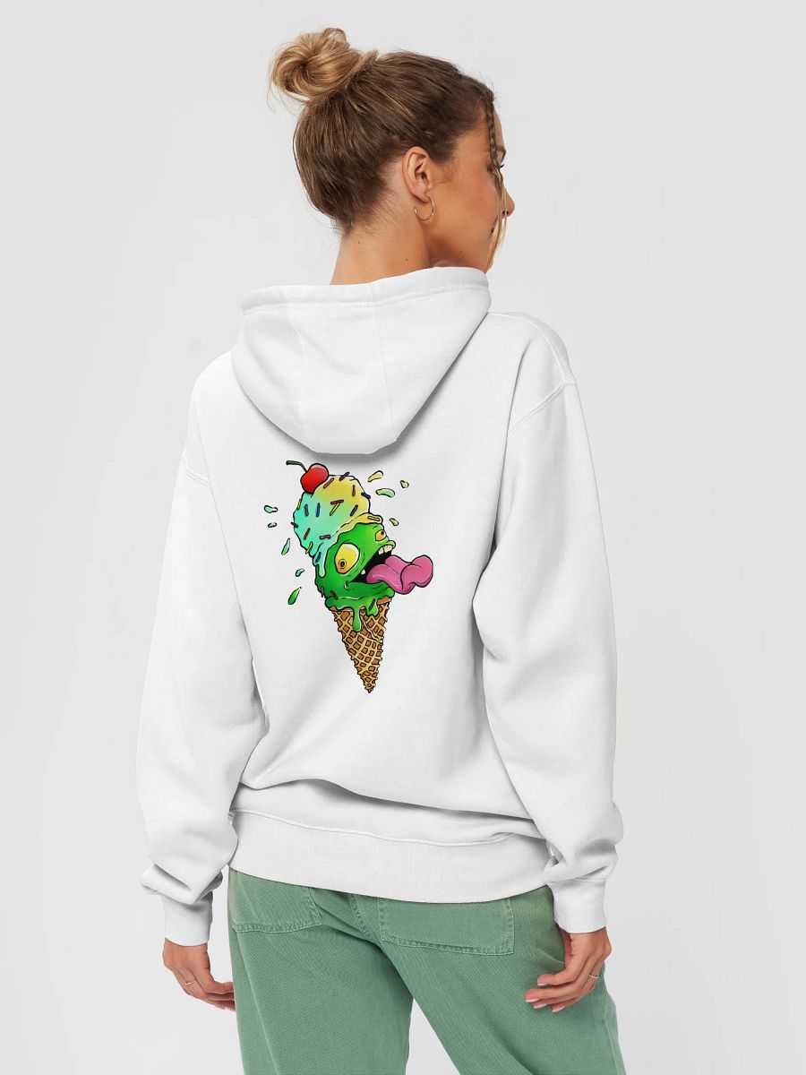Goblin Mode Creamery Font logo on front w/ Cone Logo on back Hoodie product image (4)