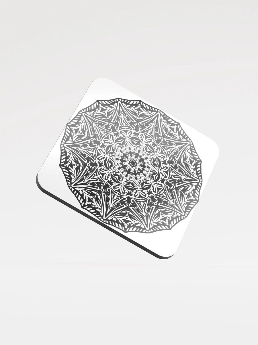 Ornate Zen: Glossed Cork Coaster product image (1)