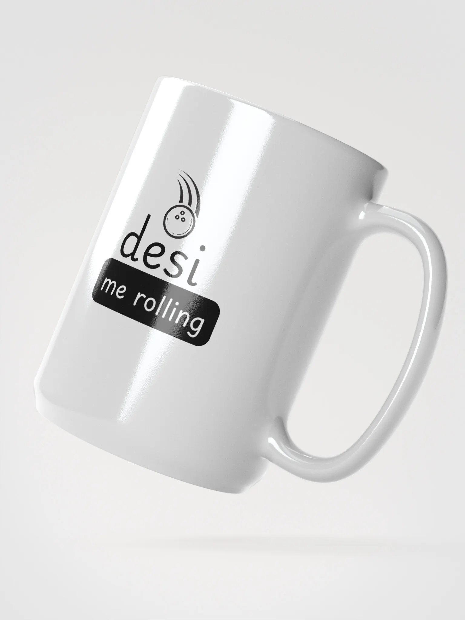 Desi Me Rolling White Mug product image (2)