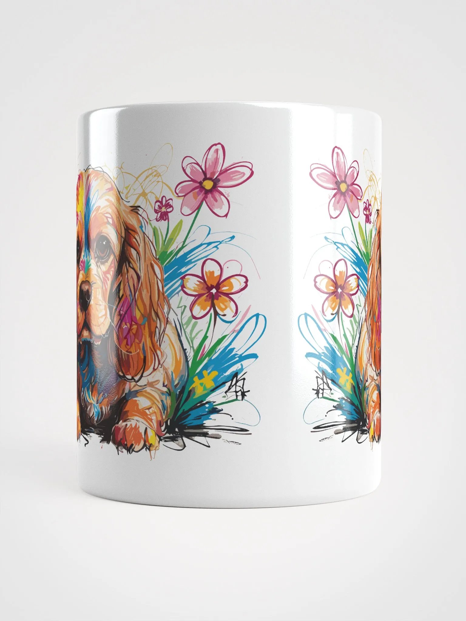 Scribbles Cocker Spaniel 7 , Mug product image (9)