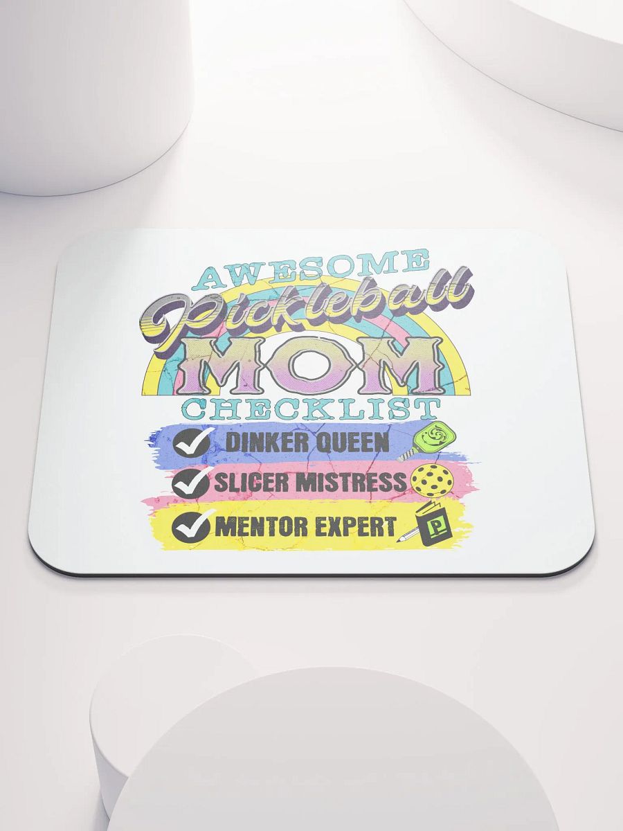 Mom Checklist Pickleball Mouse Pad product image (1)