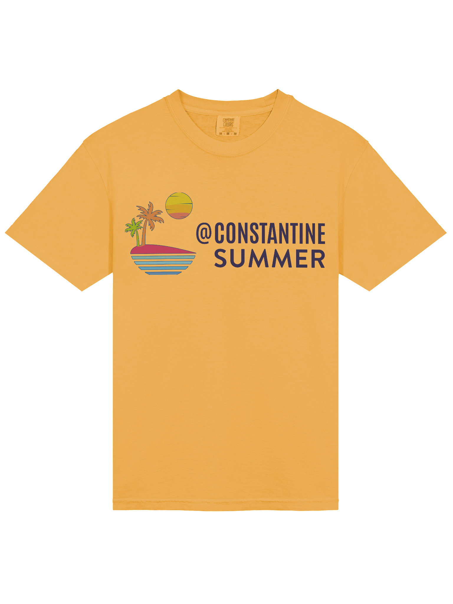 @CONSTANTINESUMMER: TROPICAL SUNSET VIBE T-SHIRT BY COMFORT COLORS (YELLOW) product image (3)