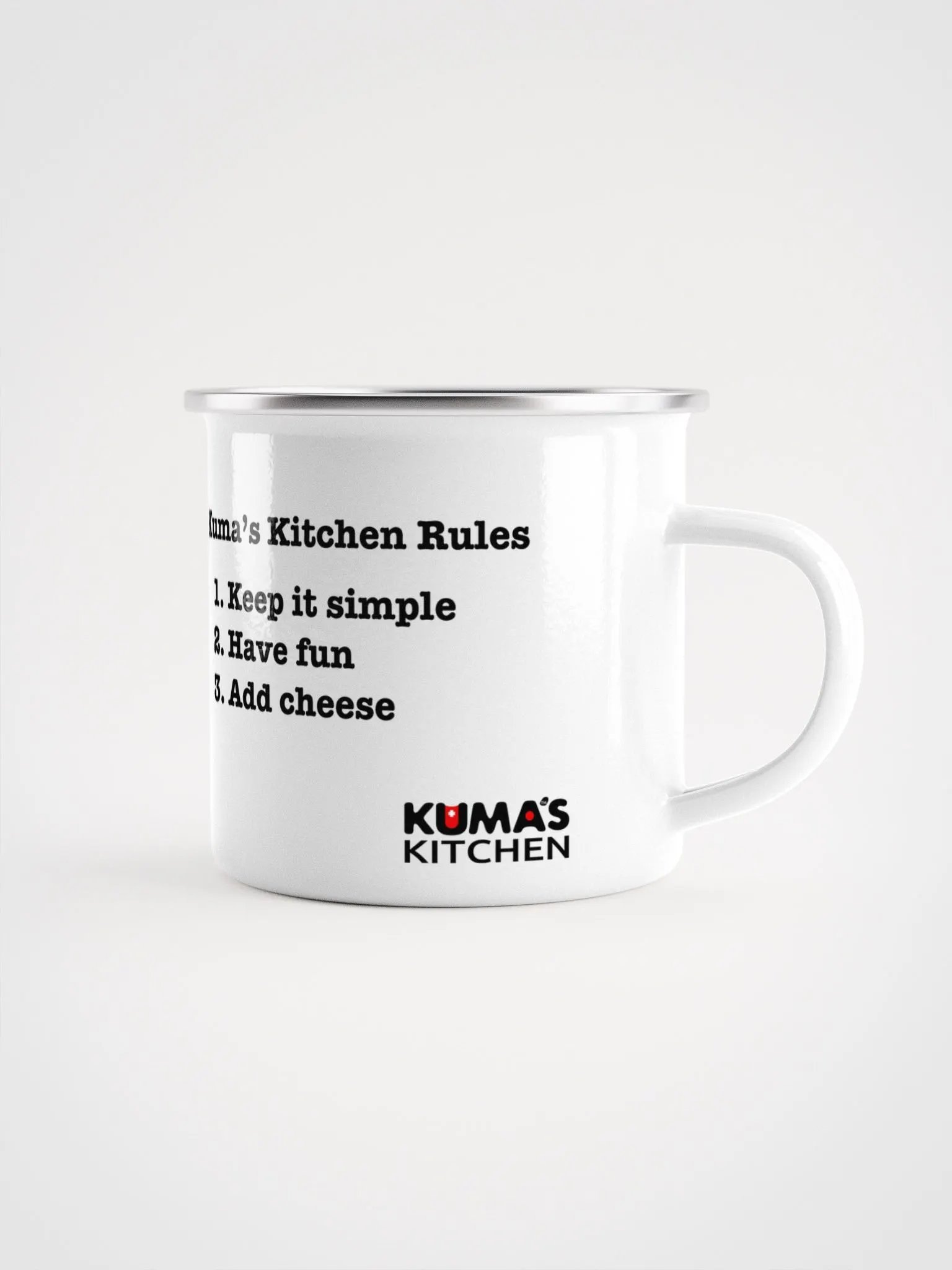 Kuma's Kitchen Rules Enamel Mug product image (3)