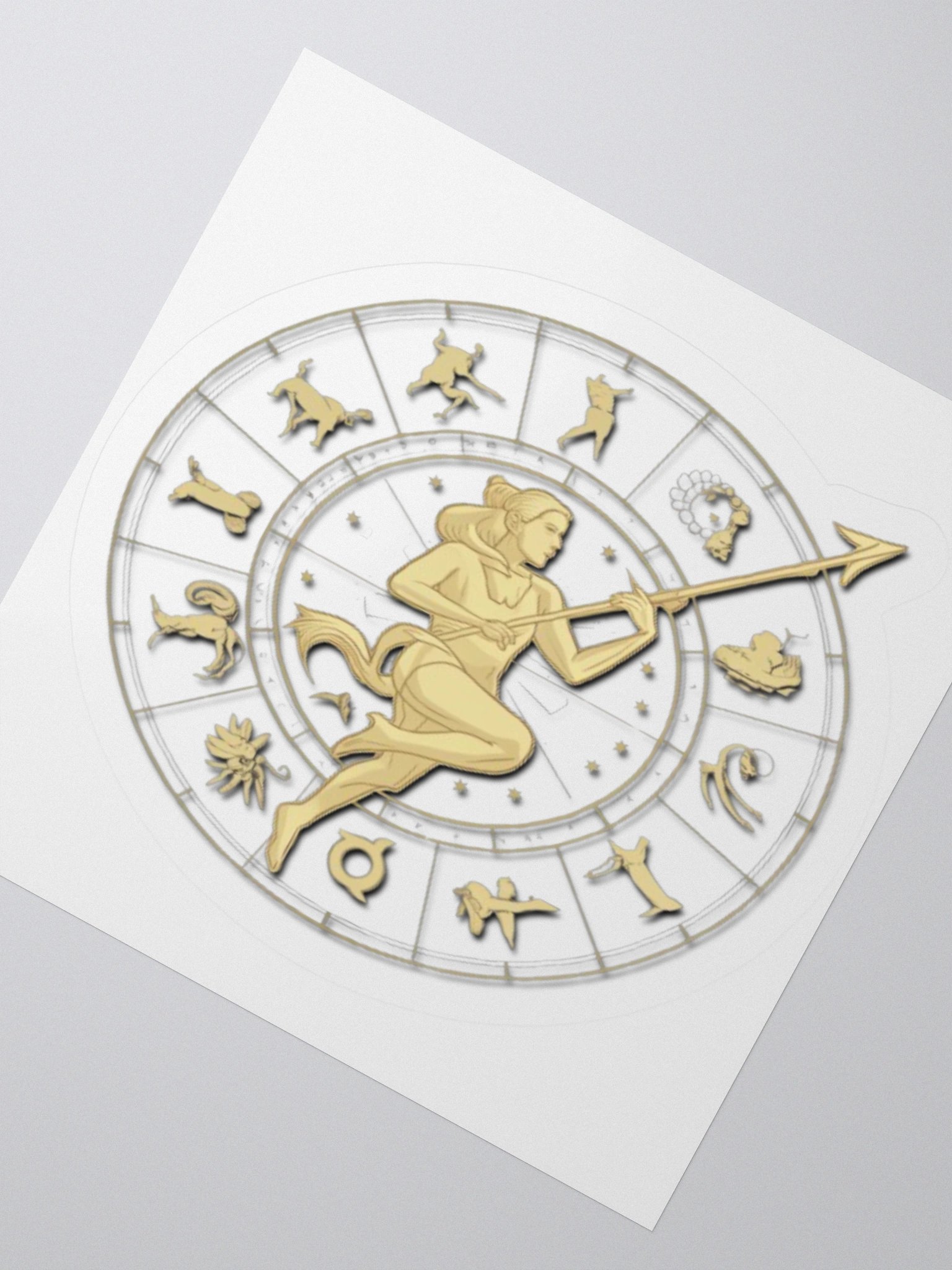 Exclusive Sagittarius Zodiac Sticker: Centaur Archer in Cosmic Twilight - Perfect for Astrology Fans and Unique Gifts! product image (5)