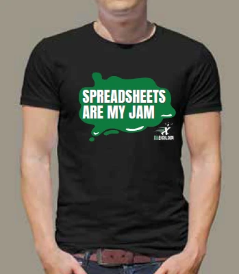 Spreadsheets Are My Jam - Black T-Shirt product image (1)