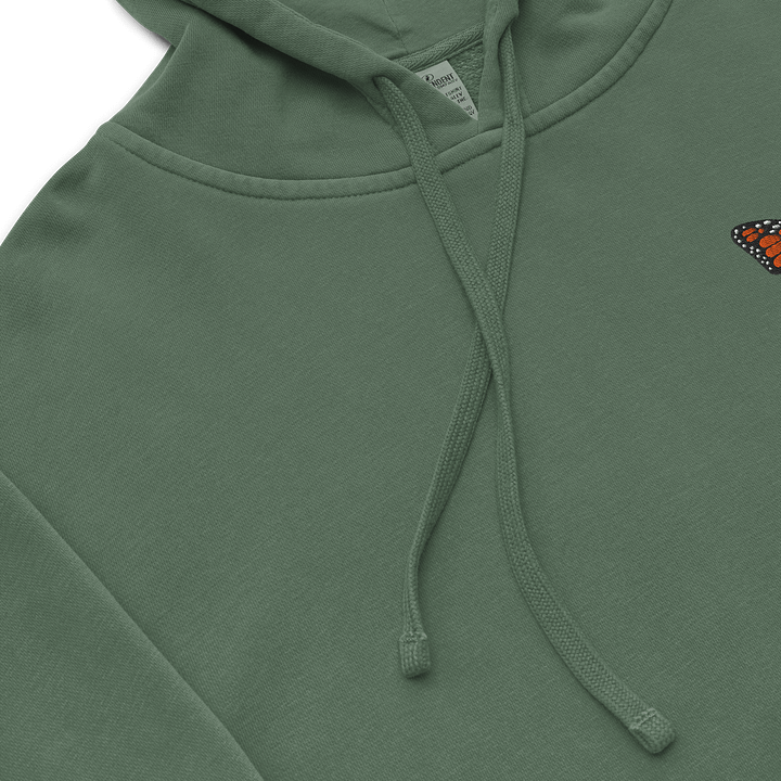 Monarch Butterfly Bliss Embroidered Pigment Dyed Hoodie product image (13)