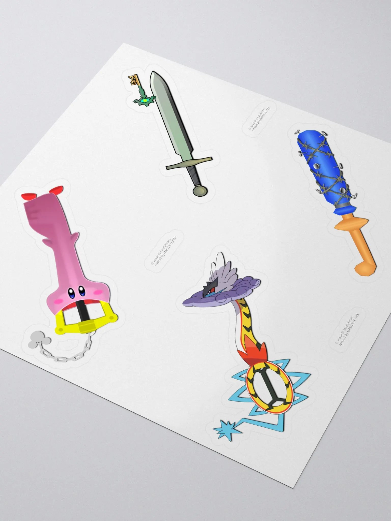 Joke Keyblade Sticker Sheet product image (3)