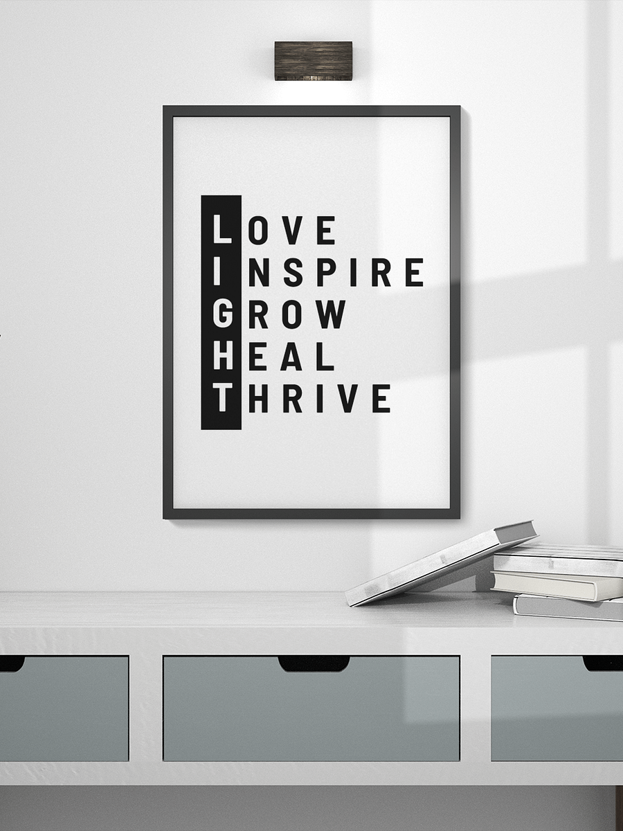 LIGHT acronym, WORDART, Motivational digital download product image (4)