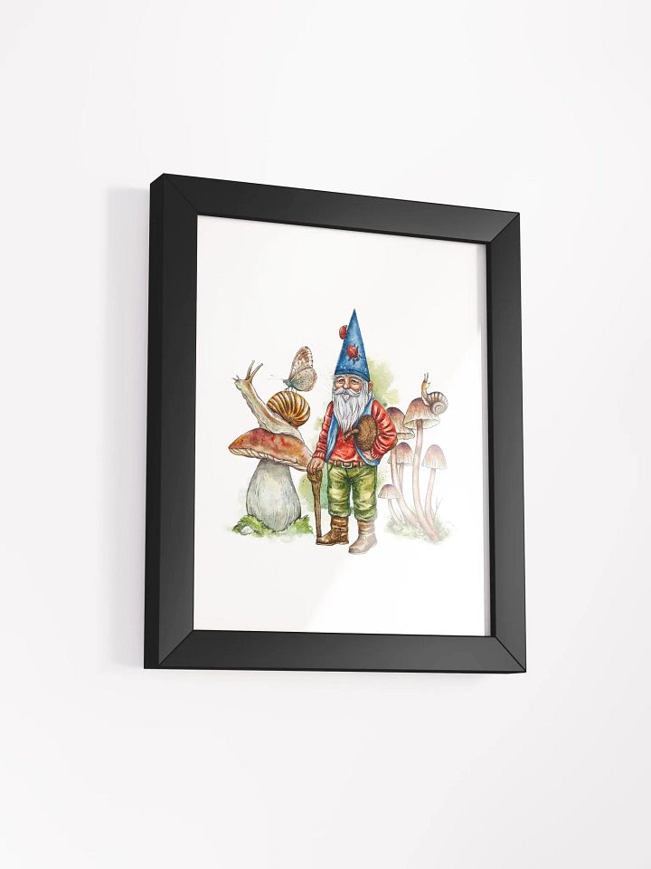Whimsical Gnome Mushroom Forest Framed Poster product image (2)