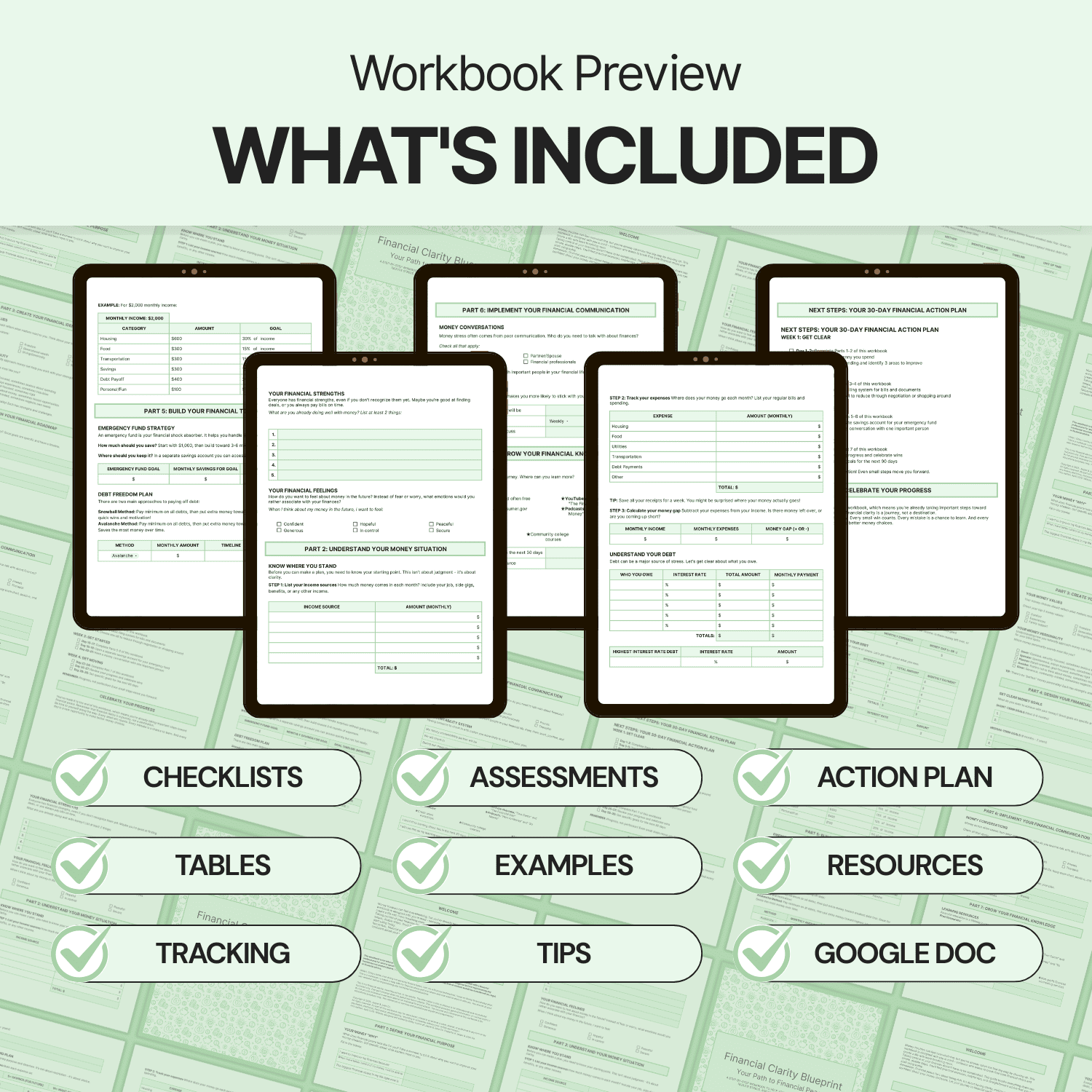 Financial Clarity Blueprint - Google Docs product image (2)