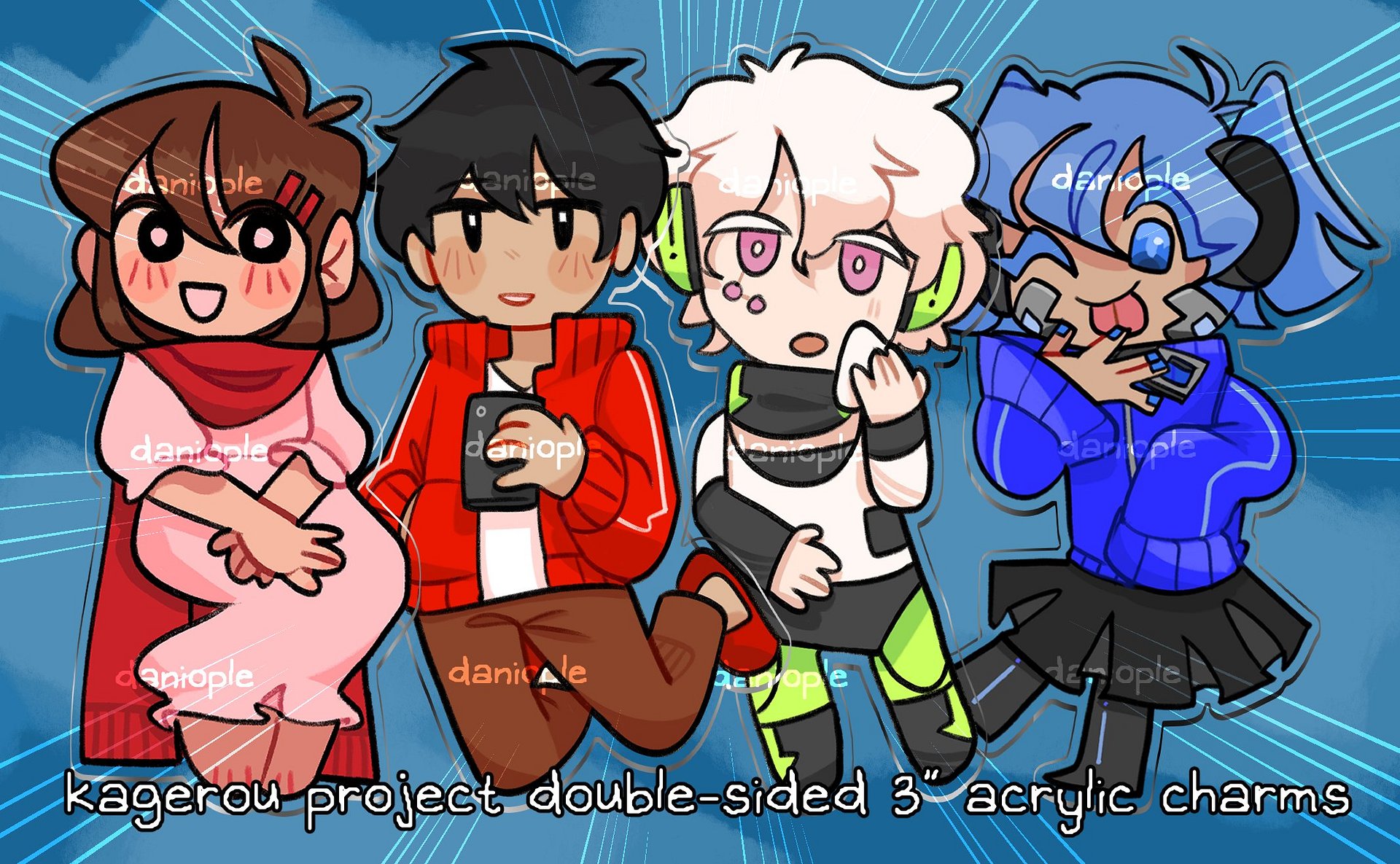 [PRE-ORDER] Kagerou Project - Yuukei Quartet Charms product image (1)