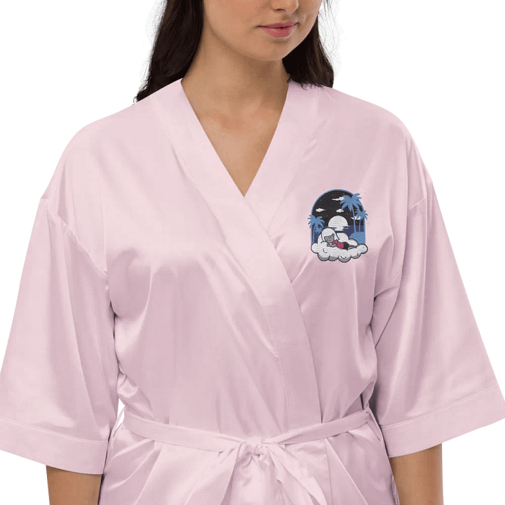 Cloudy Night Satin Robe Embroidered product image (1)