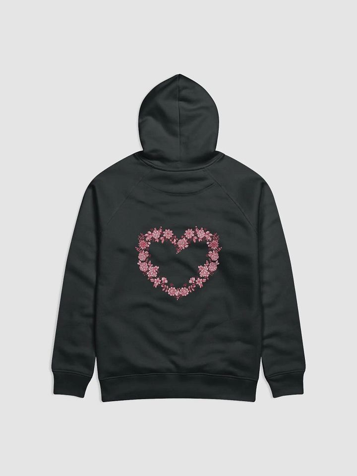 Red Floral Heart Eco Hoodie product image (4)