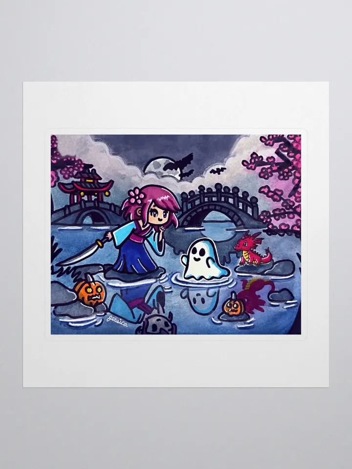 Mystical River Reflections Sticker product image (1)