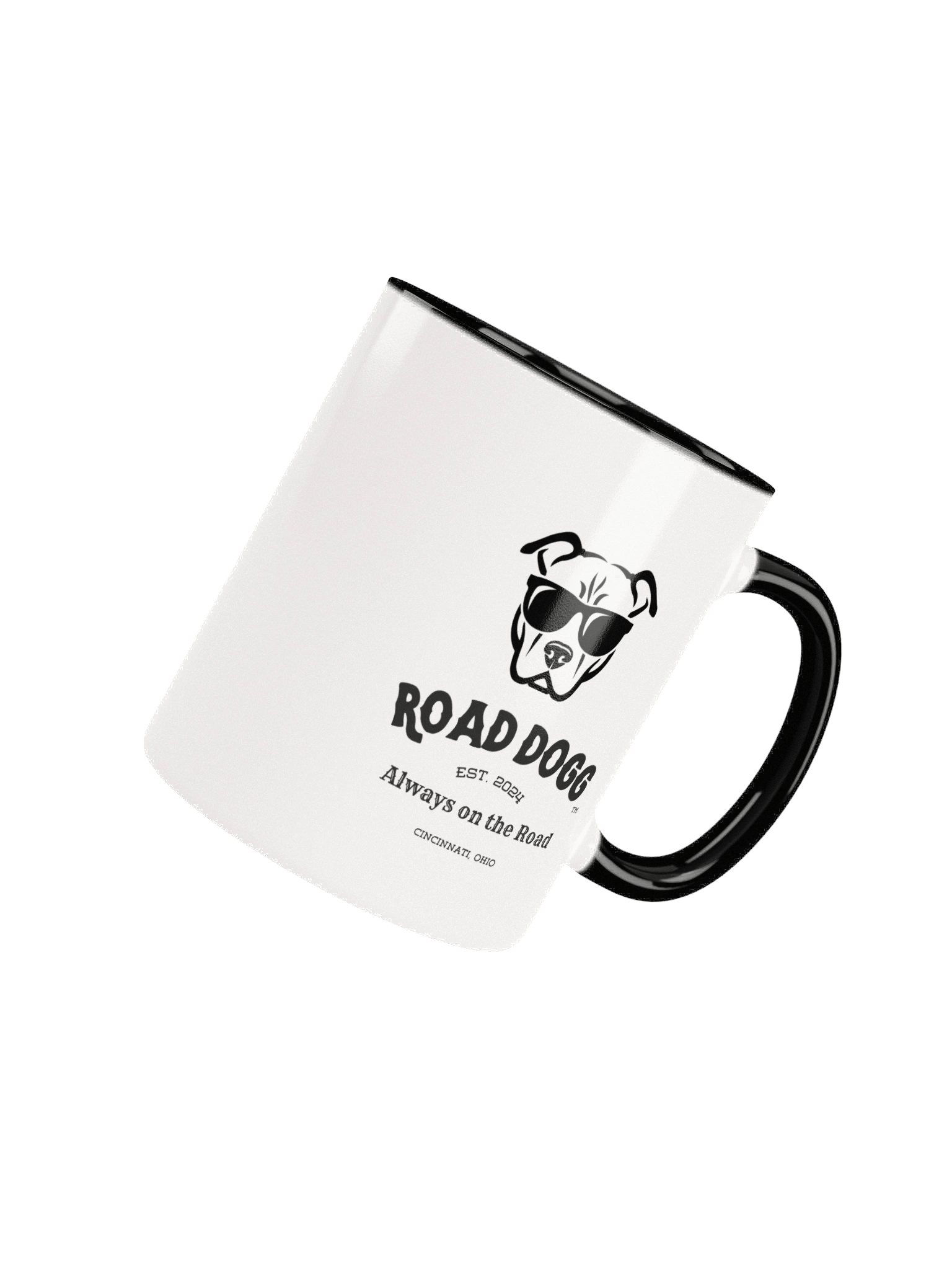 Road Dogg Coffee Mug Black & White 11 or 15 oz. product image (4)
